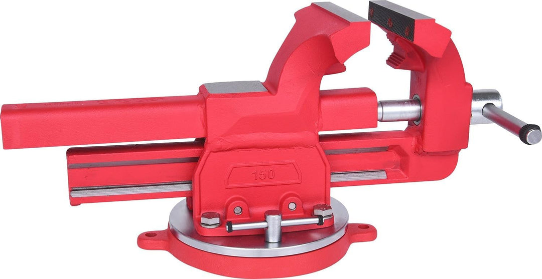KS Tools 914.0035 Schraubstock mit Rundteller, 150 mm