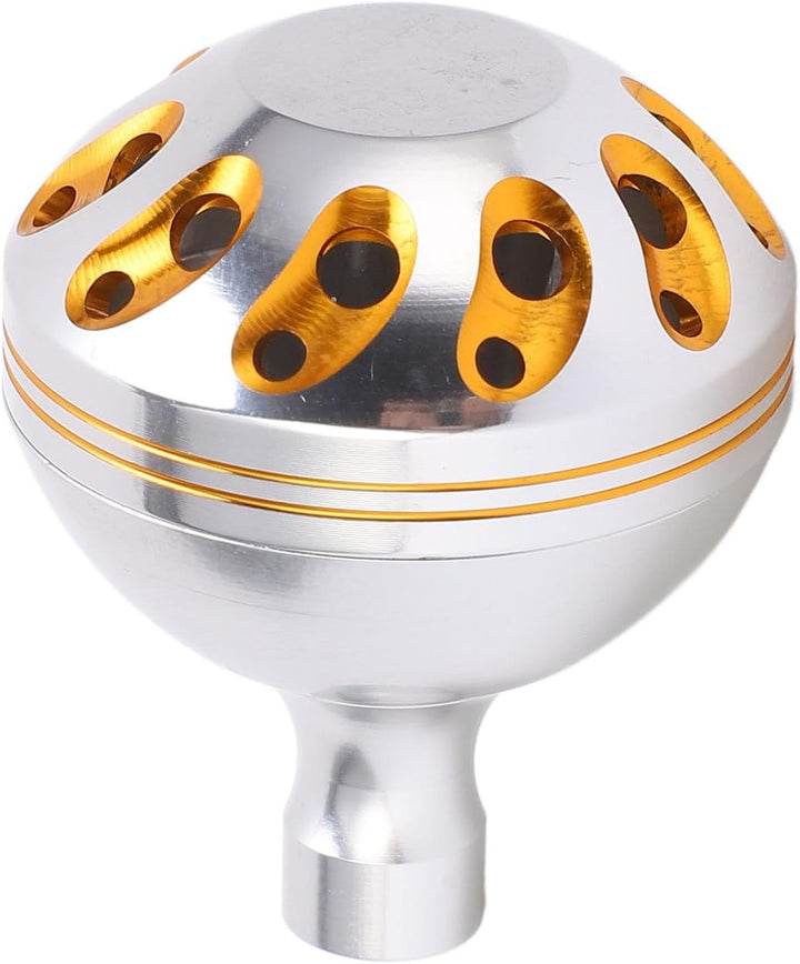 Baxnore Angelrollen-Griffknopf, rostfreier Angelrollen-Griffknopf aus Metall und Aluminiumlegierung,