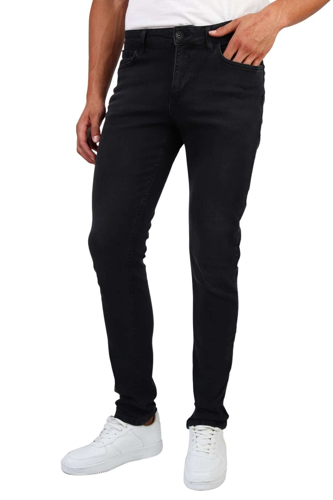 HALAT'S Herren Jeans Slim Fit - Baumwolle Jeanshose Stretch für Herren mit Schlanke Elastizität 30W
