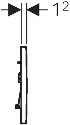 Geberit Sigma 30 Betätigungsplatte, 1 Stück, hochglanz-verchromt / chrome, 115.883.KH.1, Grau