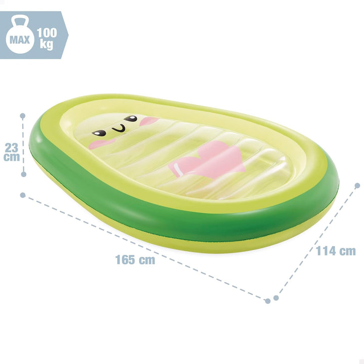 Intex Avocado Buddy Float 58739EU (aufgeblasen 165 x 114 x 23 cm/unaufgepumpt 180 x 124 cm)