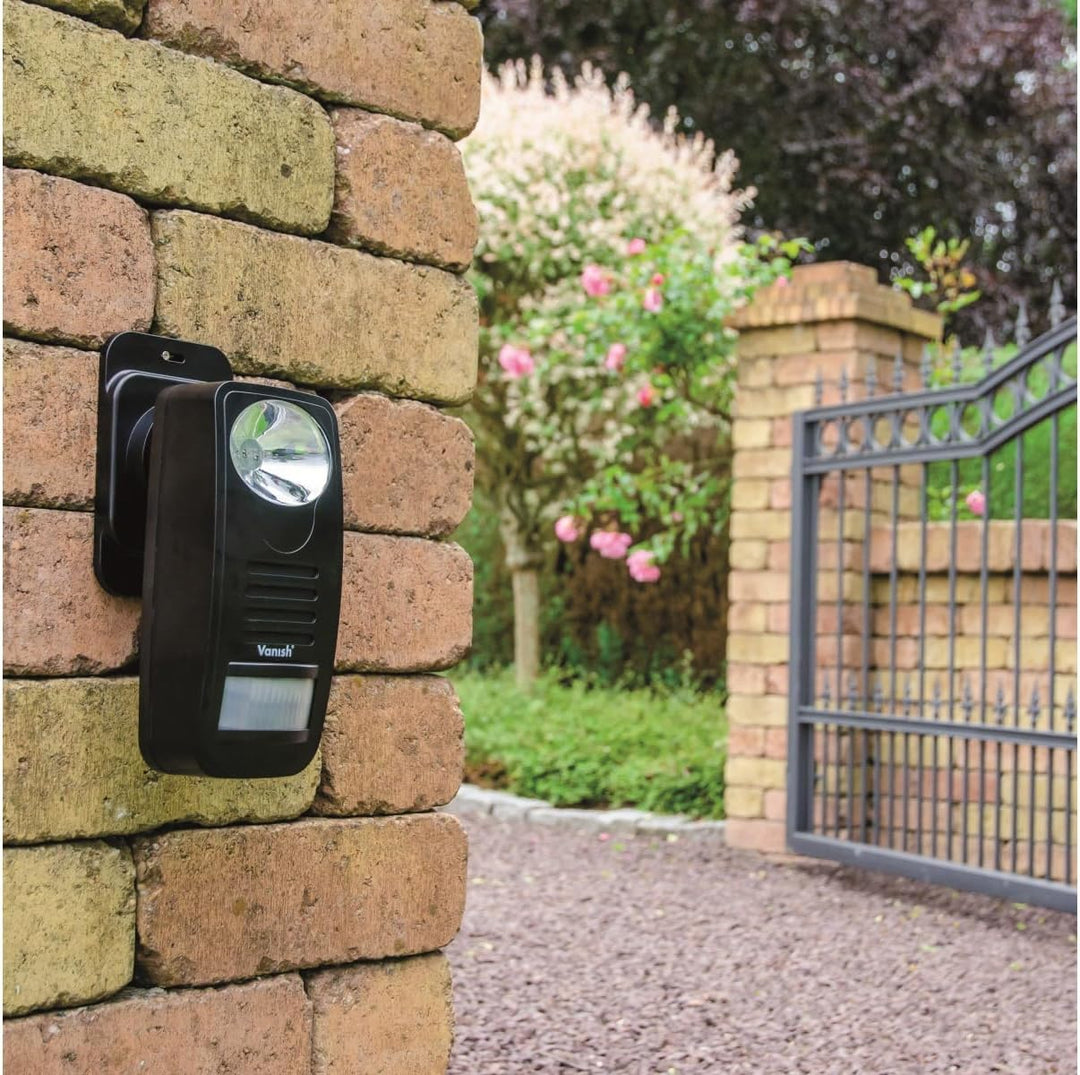 Vanish Wildvertreiber WVT-1, LED-Licht & UKW-Radio, PIR-Bewegungssensor, IP54 Single Wildvertreiber,