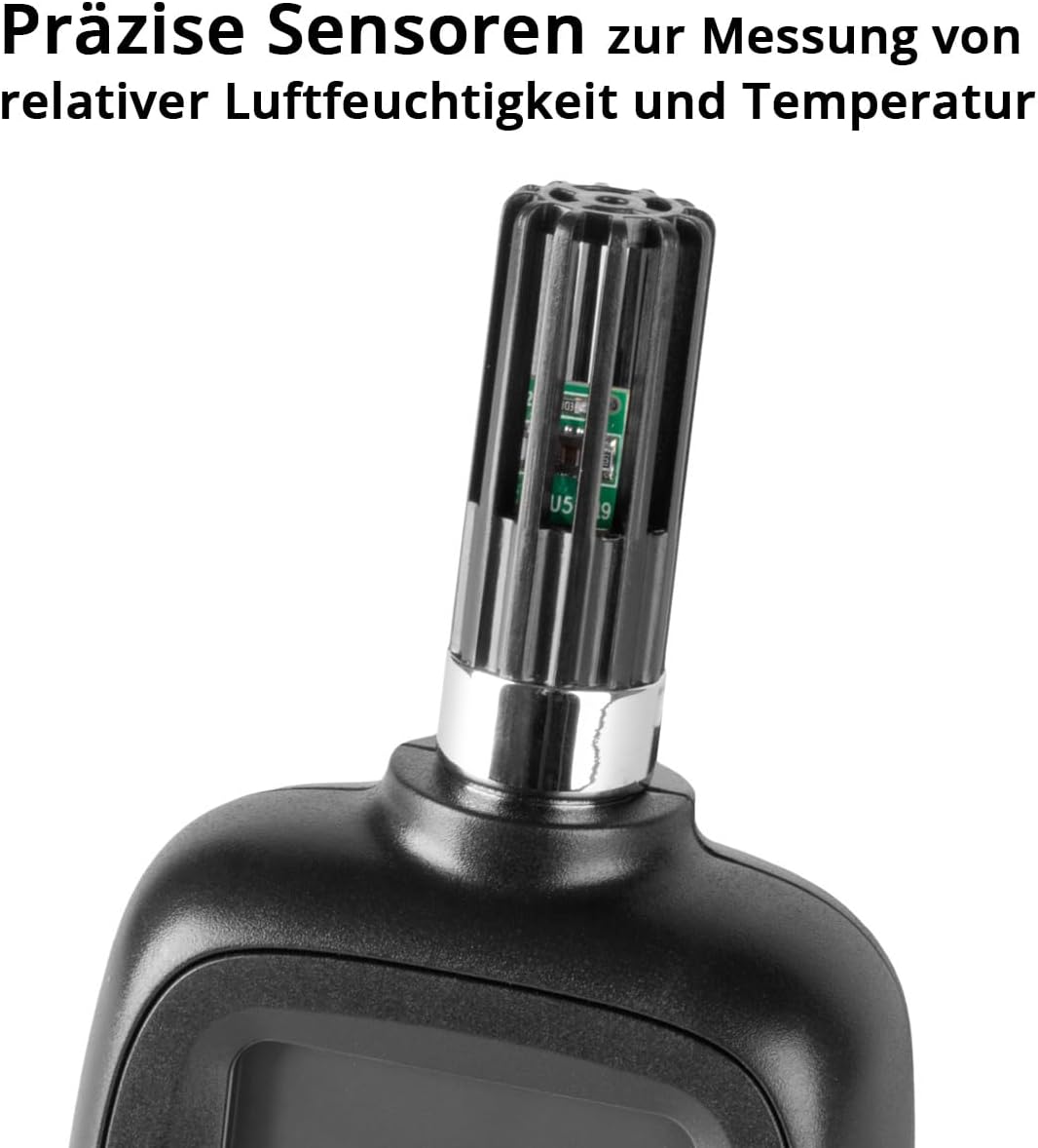STAHLWERK Luftfeuchtigkeits- und Temperaturmessgerät – Präzises digitales Messgerät zur professionel