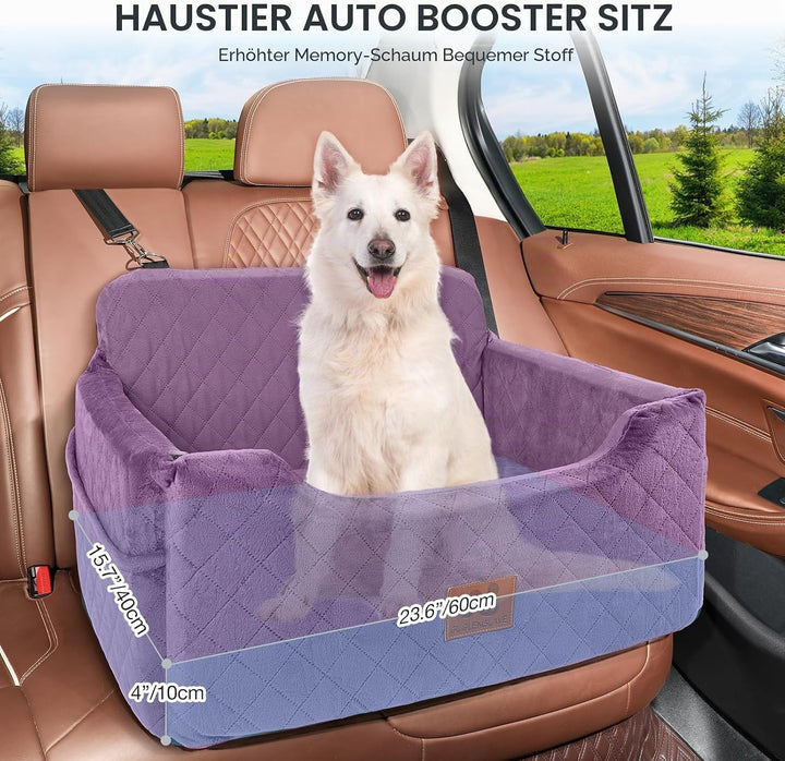 Hunde Autositz für mittlere/grosse Hunde, Hundesitz für Hunde unter 22Kg oder 2 kleine, Abnehmbarer