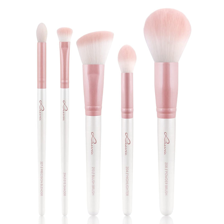 Make-Up Pinselset Luvia, Daily Essentials Brush Set, Puder- Und Augenpinsel Im Set, 5 Vegane Kosmeti