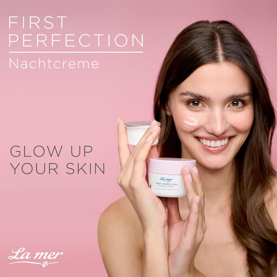 La mer First Perfection Pure Glow Cream Nacht - Regenerierende Nachtcreme - Anti Aging Wirkung - Feu