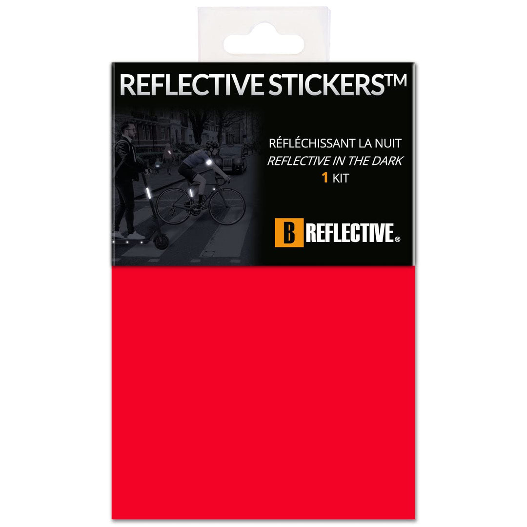 B REFLECTIVE 3M® Colors™, Ausgeschnittene reflektierende Aufkleber, Multi Support: Fahrrad, Roller,