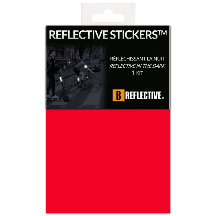 B REFLECTIVE 3M® Colors™, Ausgeschnittene reflektierende Aufkleber, Multi Support: Fahrrad, Roller,