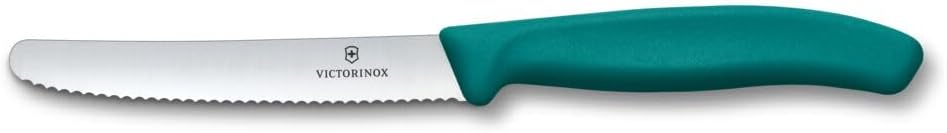 Victorinox Classic Besteck-Set mit Tafelmesser und Gabel, 12-teilig, Extra Scharfe Klinge, Wellensch