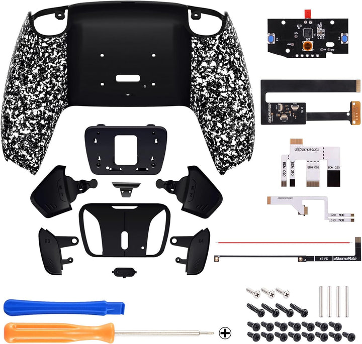 eXtremeRate Programmierbar RISE4 Remap Kit für ps5 Controller BDM-010/020,Remap Board&Rückplate Gehä