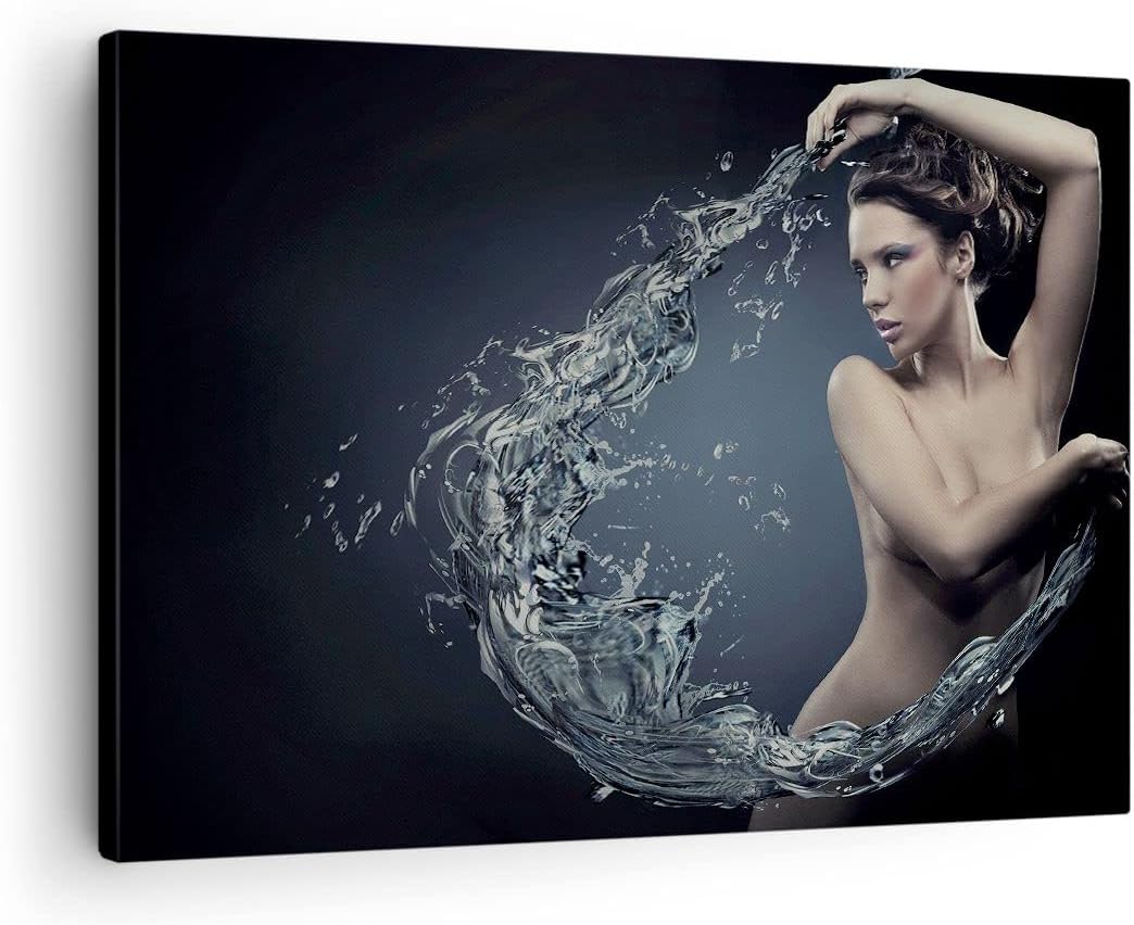 Bilder auf Leinwand Weiblich modell posieren schön Leinwandbild 70x50cm Wandbilder Dekoration Wohnzi