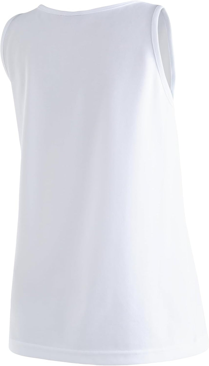 Maier Sports Petra, Ärmelloses Damen T-Shirt, Outdoorshirt mit Rundhals für Wandern und Freizeit, dr