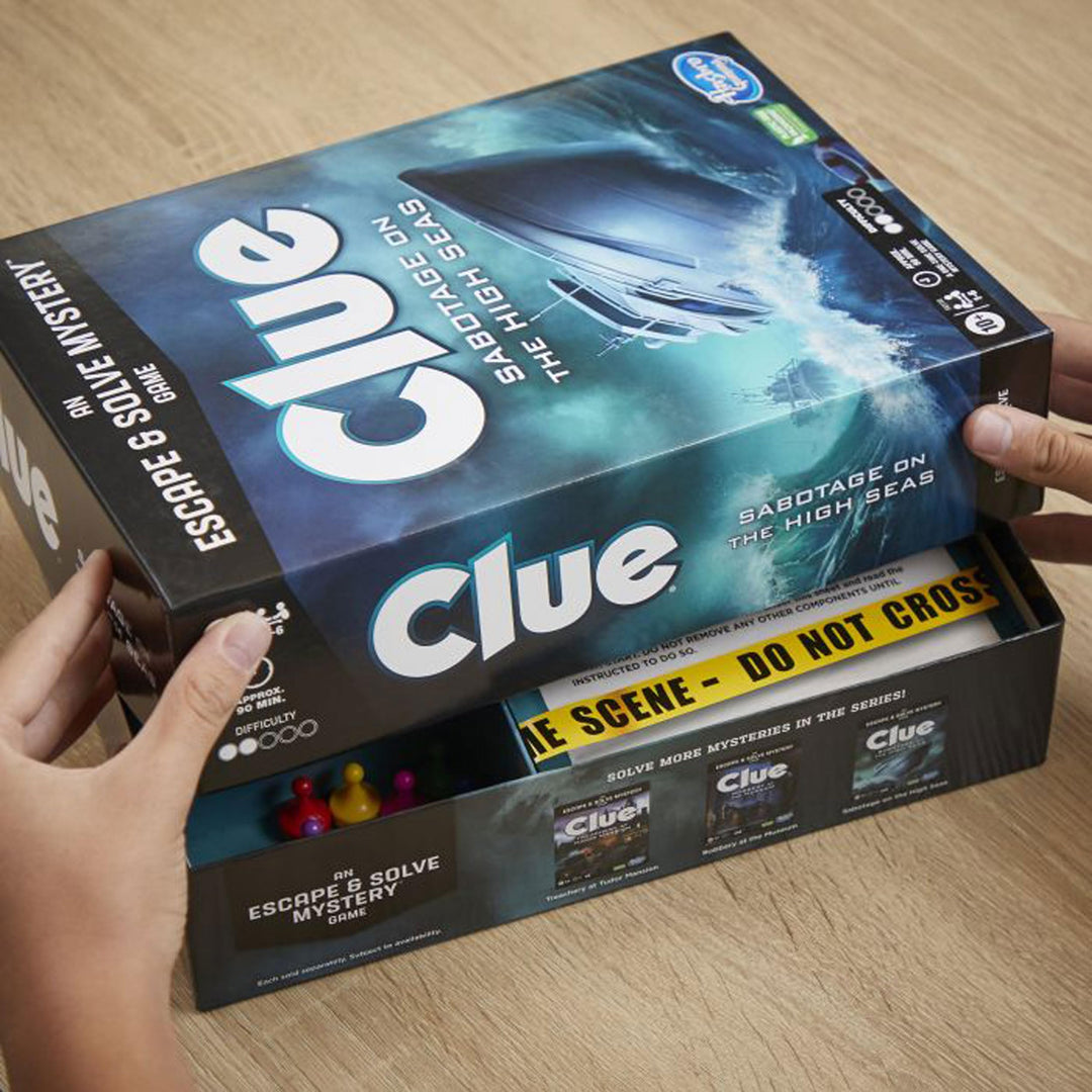 Hasbro Gaming Cluedo Brettspiel Sabotage auf hoher See, Cluedo Krimi- und Rätselspiel, kooperatives