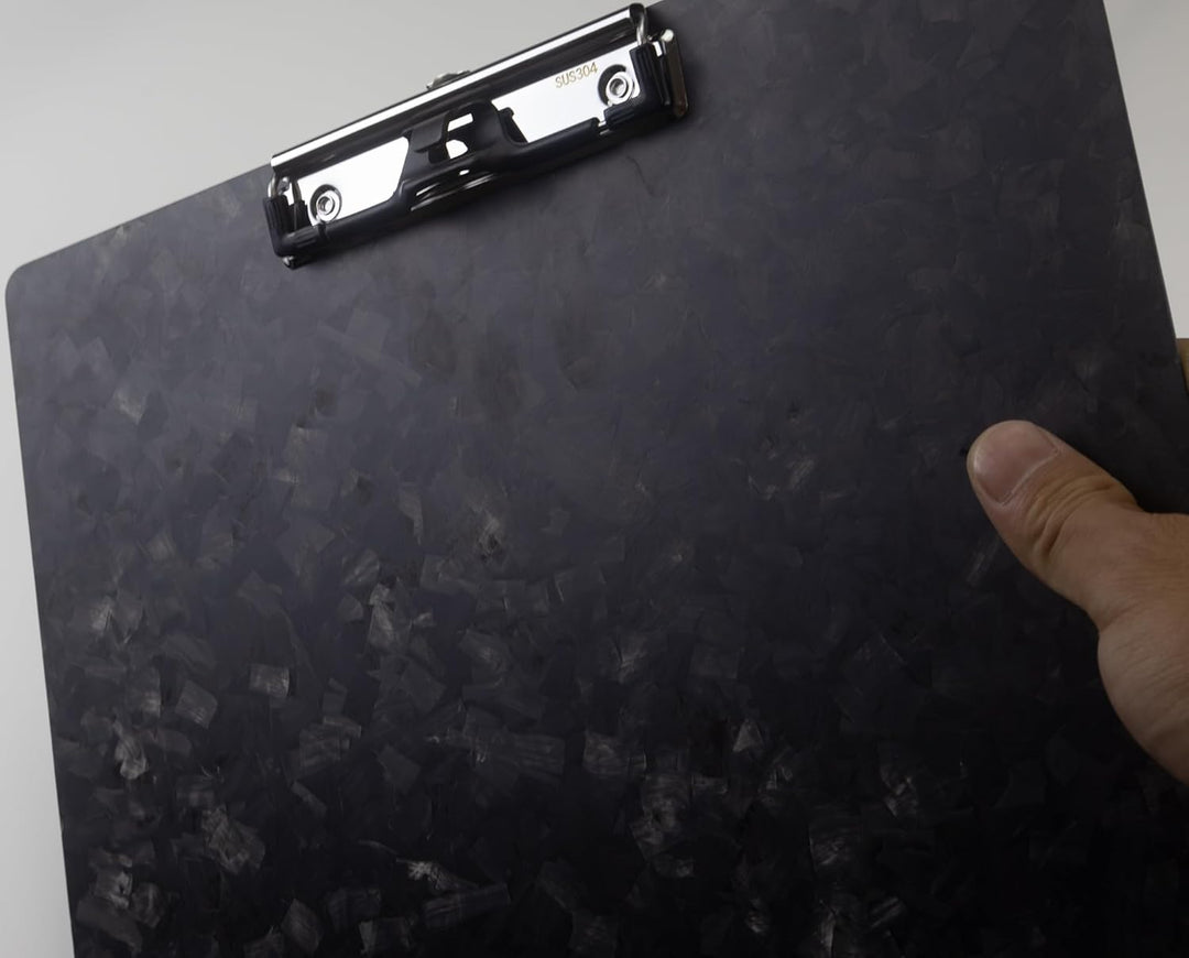 Echtes 3K-Kohlefaser-Klemmbrett, Ultraleicht,Robust und tragbar,1.5 mm Dicke, schwarz, geeignet für