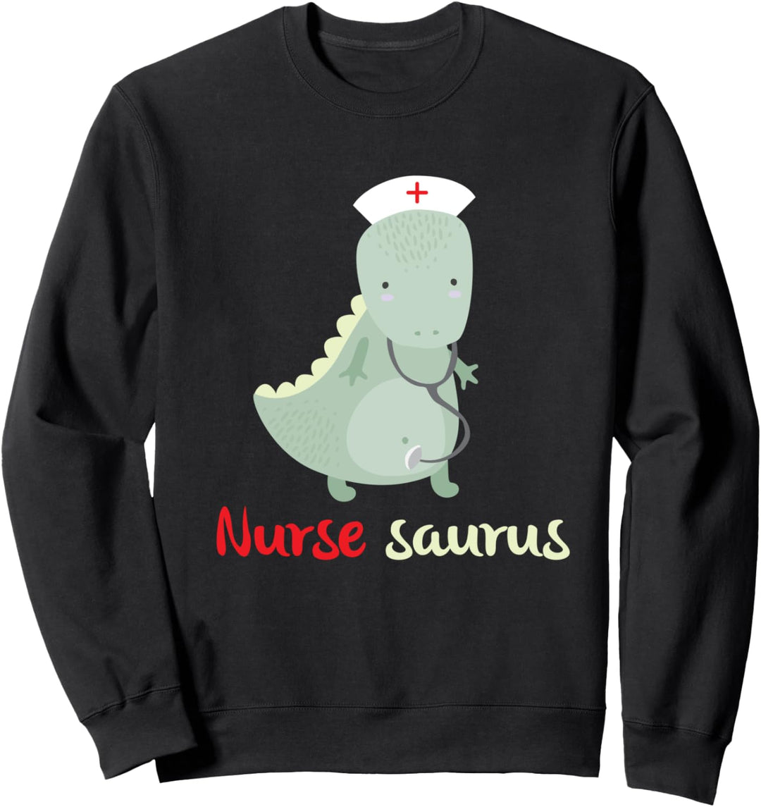 Lustige Oberschwester Nursesaurus Design Krankenschwester Sweatshirt
