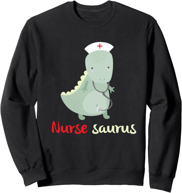 Lustige Oberschwester Nursesaurus Design Krankenschwester Sweatshirt