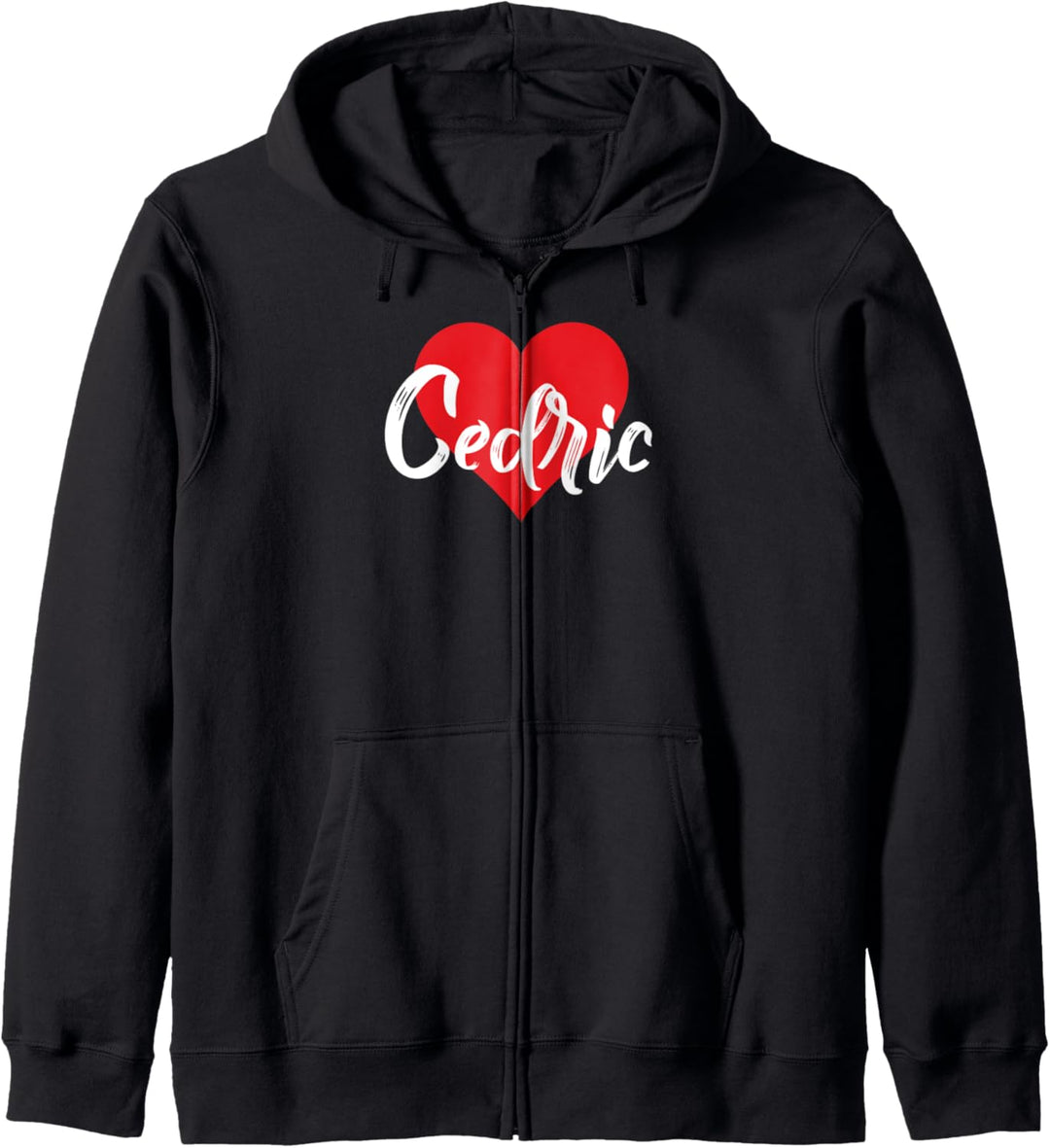 T-Shirt mit Aufschrift "I love Cedric", mit Herz Kapuzenjacke