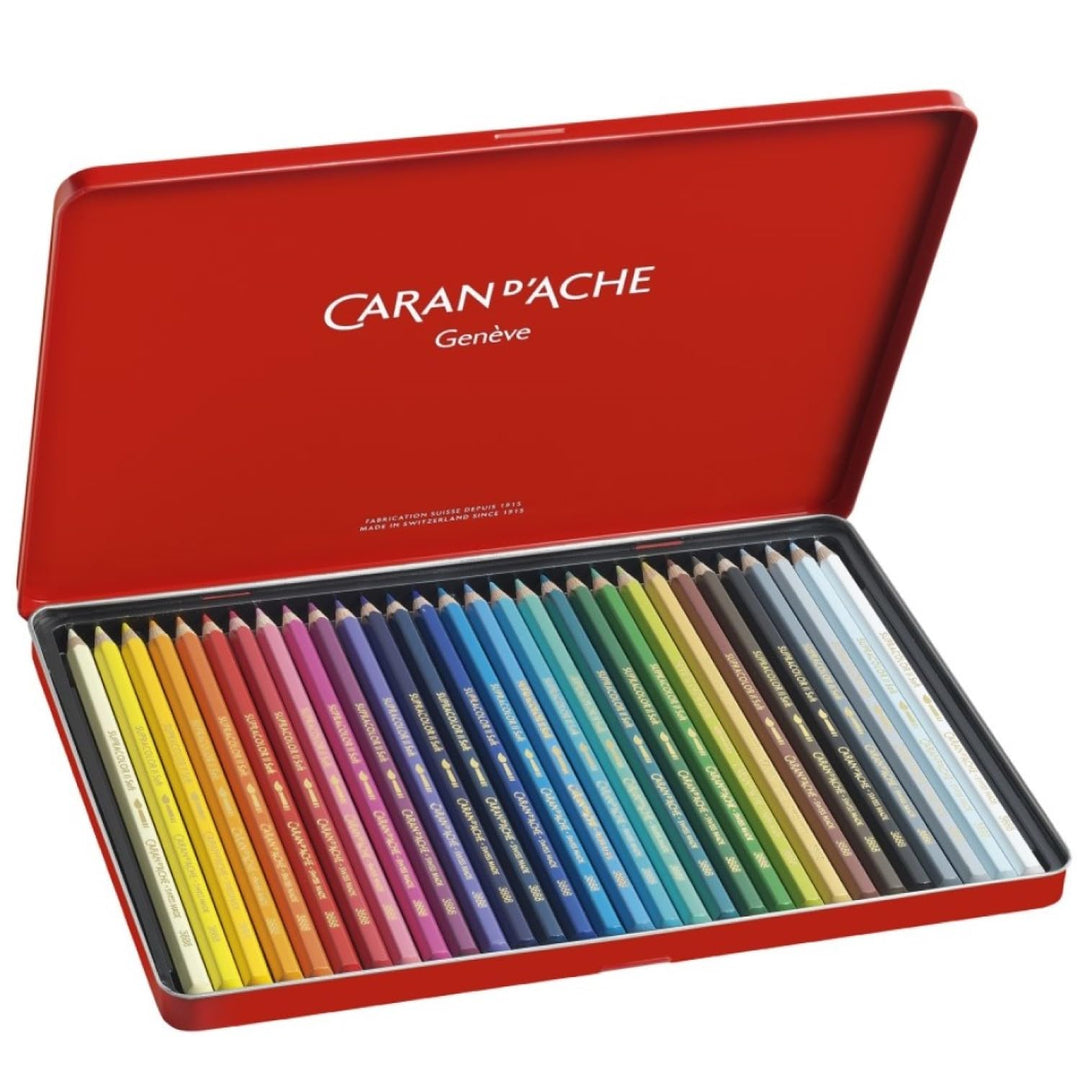 Caran d'Ache 3888.33 Supracolor Soft Pencils - Assorted Colours (Tin of 30) 30 stück (1er Pack), 30
