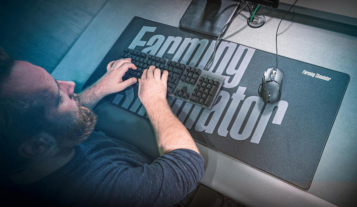 Farming Simulator Landwirtschaftssimulator Gaming Pad (Grösse 90x40 cm, Rutschfester Boden aus Kauts