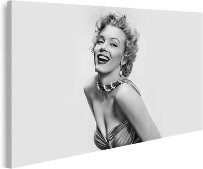 Bild Bilder auf Leinwand Marilyn Monroe V2 Wandbild Poster Leinwandbild MarilynMonroeV2 130x80cm - 4