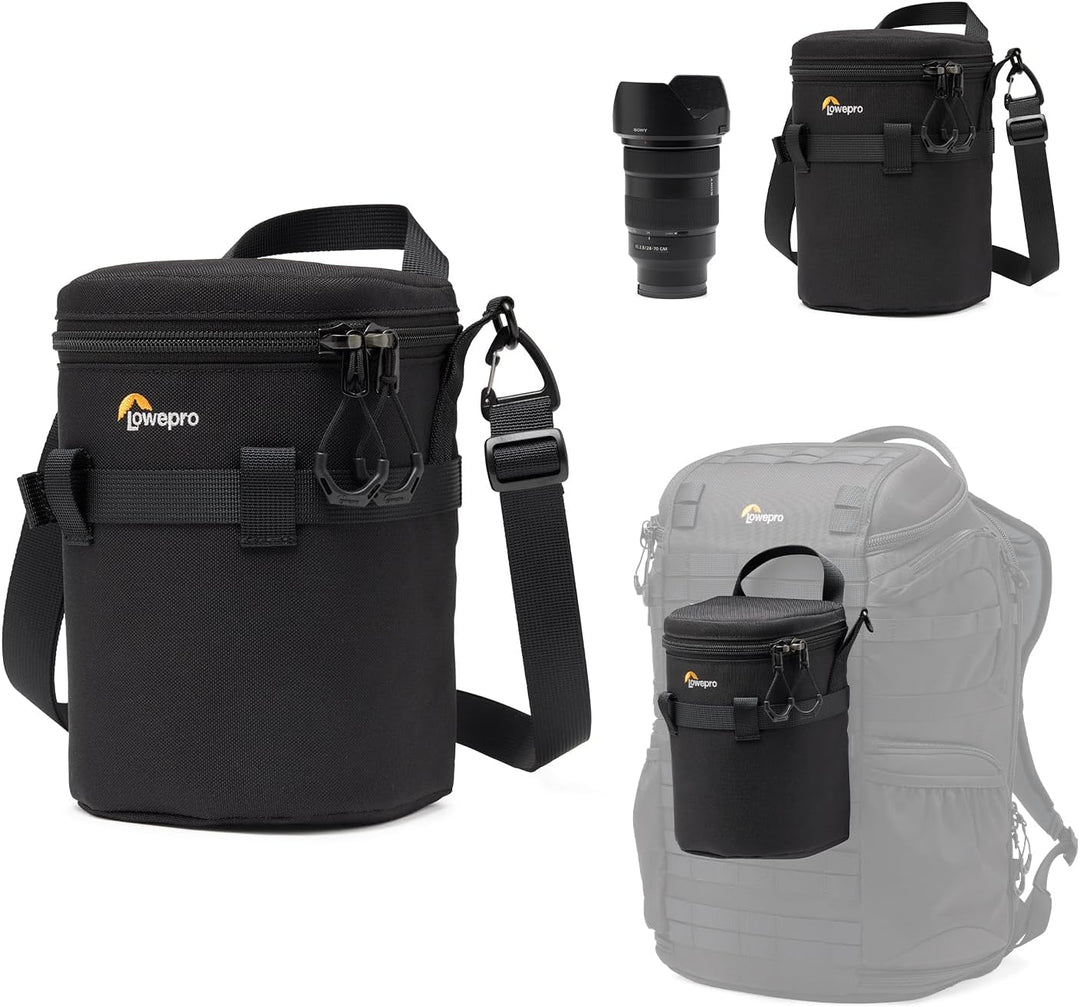Lowepro LP36306 Objektivköcher (11 x 26 cm) Schwarz 11 x 26 (mit Schultergurt) Single, Schwarz 11 x