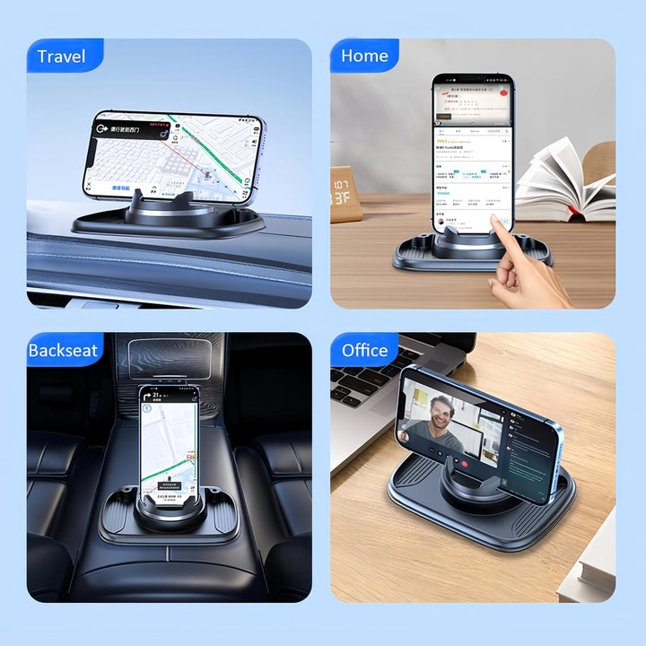 360° Drehbar Kfz-Handyhalterung, Universal Halterung Auto Silikon, Non-Slip Multifunktionales Telefo