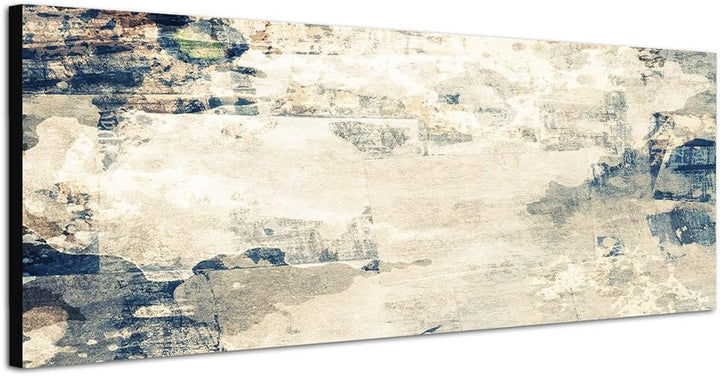 Paul Sinus Art Panoramabild auf Leinwand und Keilrahmen 120x40cm Hintergrund Textur Grunge abstrakt