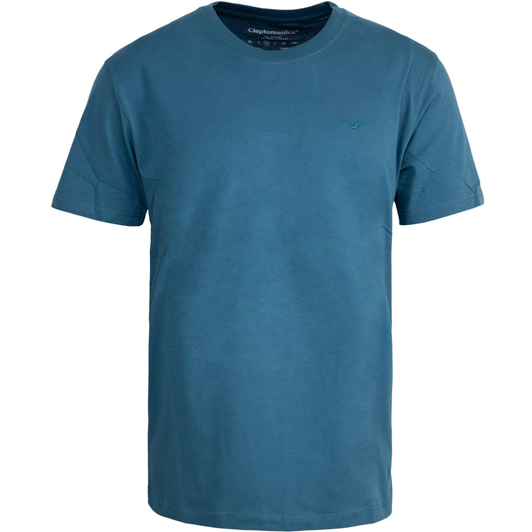 Cleptomanicx Ligull Reg T-Shirt Herren M Dark Sea, M Dark Sea