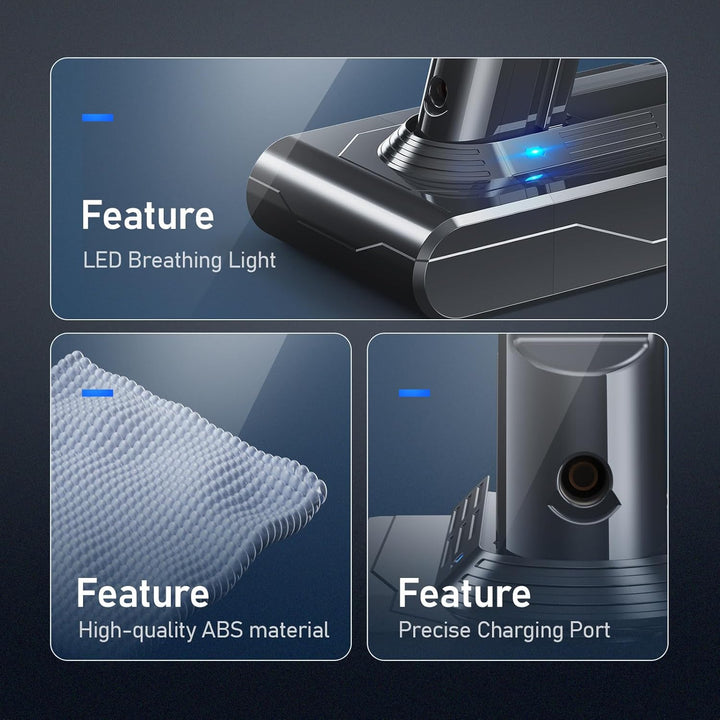 V6 6500mAh Akku für Dyson V6 DC62, Ersatzakku für Dyson DC58 DC59 DC61 Animal DC72 DC74 SV03 SV05 SV