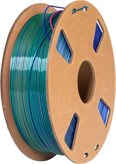 3D Drucker Filament zweifarbig PLA Silk PLA Filament 1.75mm Rainbow (Silk PLA-Tricolor, 3-RGB) 3-RGB