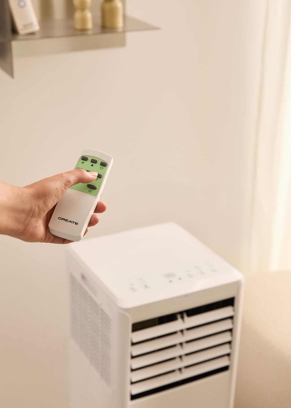 CREATE/SILKAIR HOME/Tragbares Klimagerät 3 in 1 Weiss / 7000BTU, Räume bis zu 26m², Luftentfeuchter