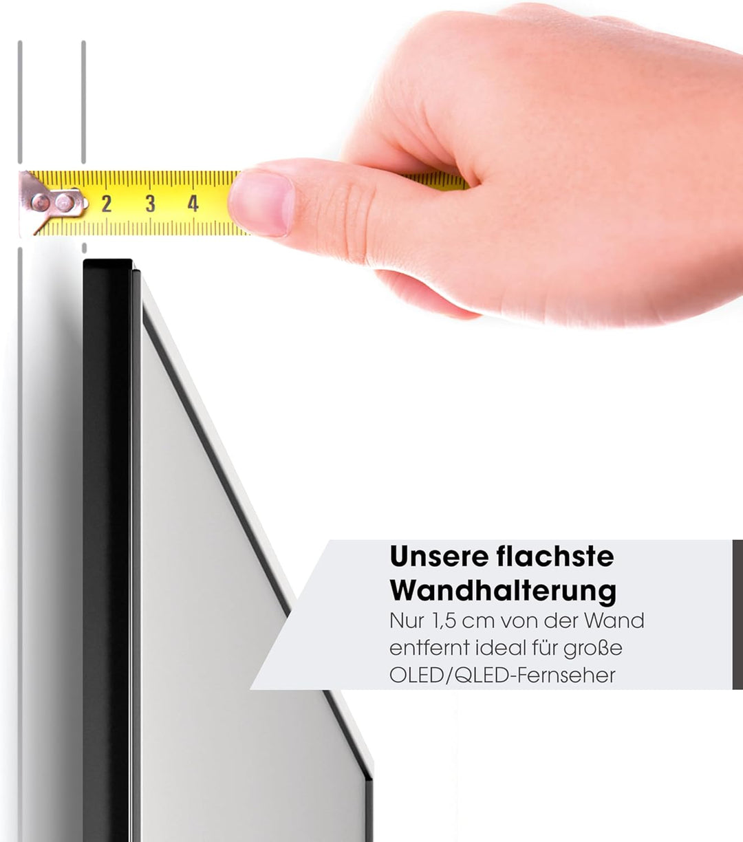 Vogel's TVM 5607 – Unsere Absolut Flachste TV-Wandhalterung für 40-100 Zoll TVs, Max 100 kg, Univers