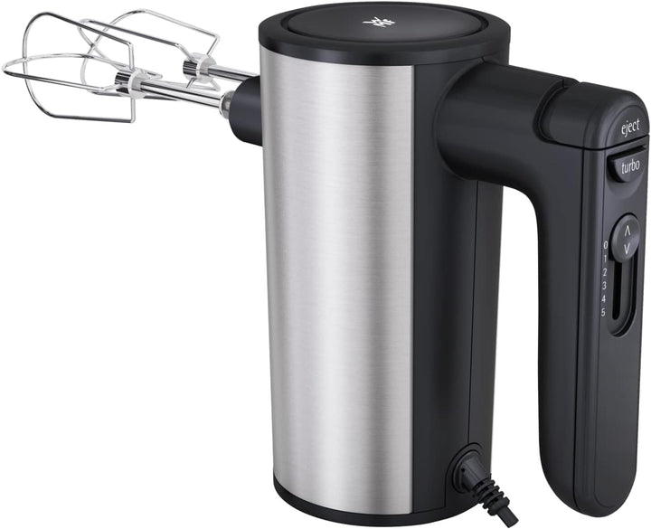 WMF Lineo Edelstab Stabmixer 4 in 1: Pürierstab, Schneebesen, 700 Watt, inkl. Mixbehälter (1l), silb