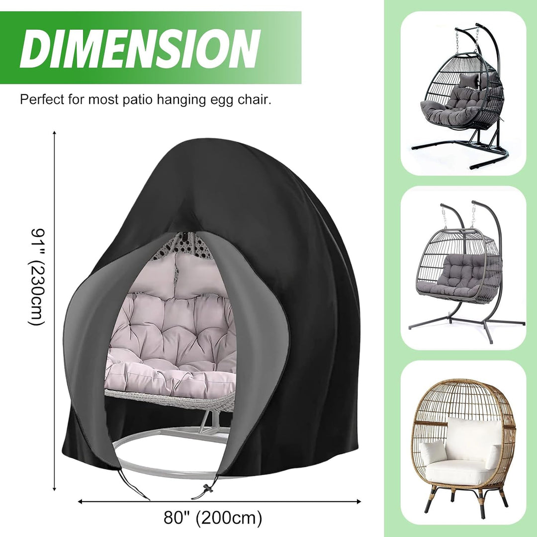 Hängesessel Abdeckung Hängestuhl Schutzhülle Ei-Stuhlbezug 210D | Outdoor Egg Chair Cover Wasserdich