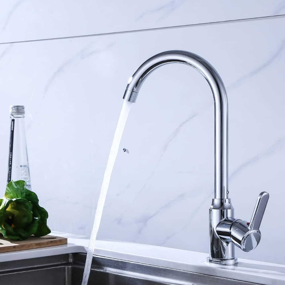 Wasserhahn Küche, Küchenspüle Einhebelmischer, Edelstahl Waschtischarmatur, Einhebel Mischbatterie,