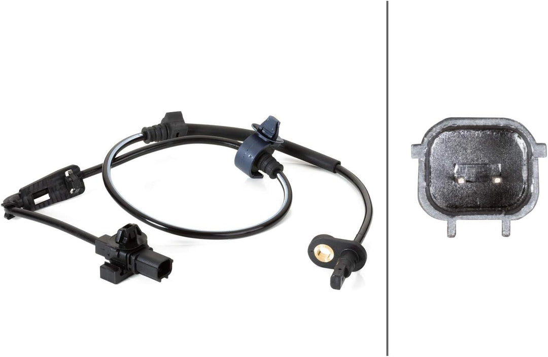 HELLA 6PT 010 376-211 Sensor, Abgastemperatur - 2-polig - geschraubt - Kabel: 820mm - mit Hitzeschut