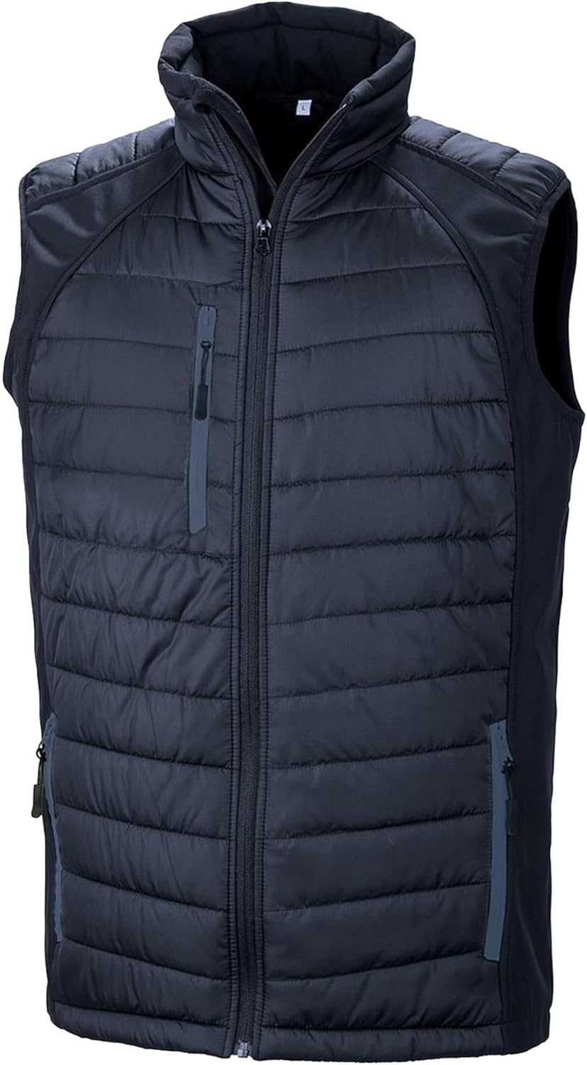 Result Gilet Softshell Rembourré Black Compass