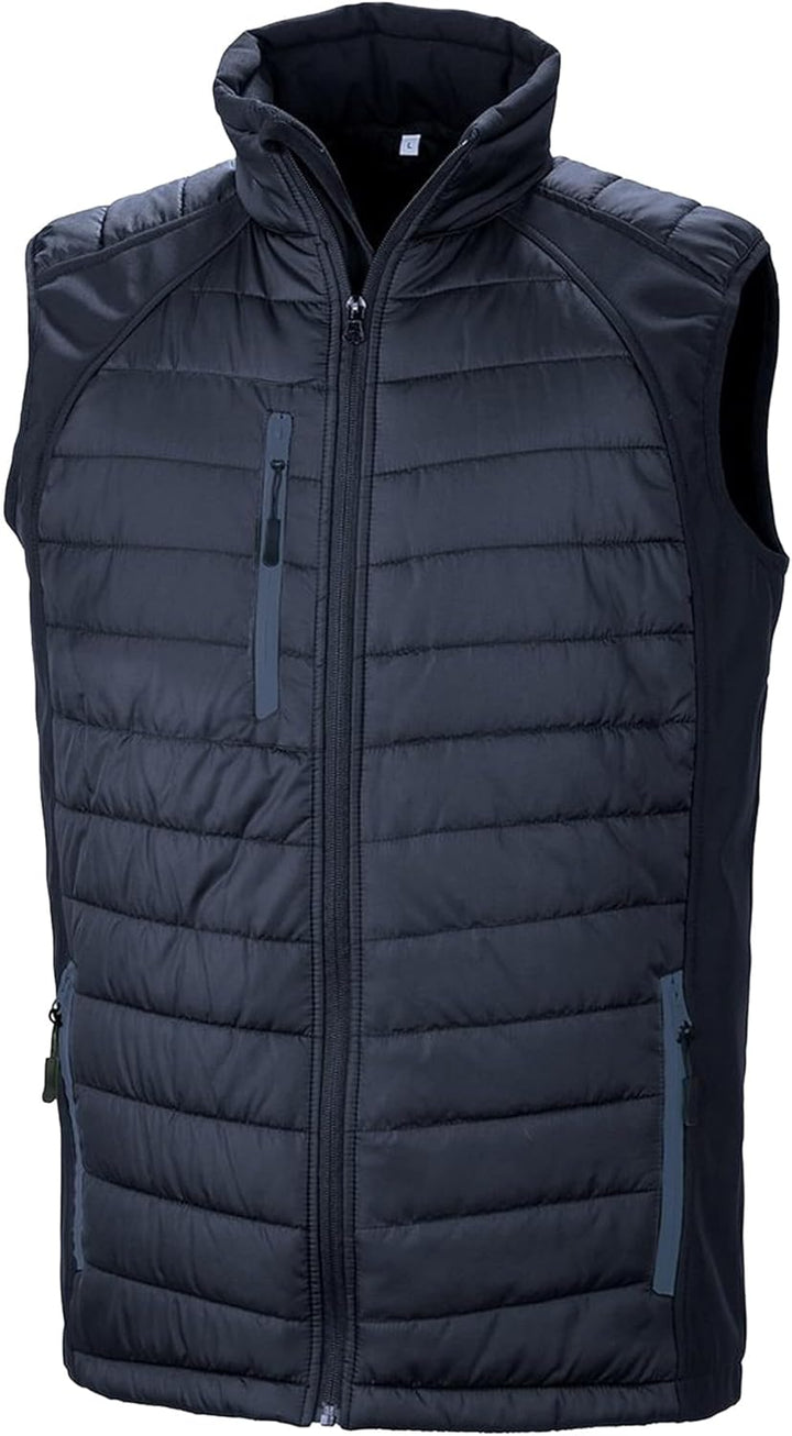 Result Gilet Softshell Rembourré Black Compass