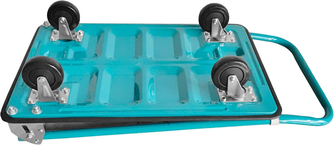 Sillar Plattformwagen, Klappbarer Transportwagen, Tragkraft bis 150 kg, Griff um 20 cm erhöht, PVC-B
