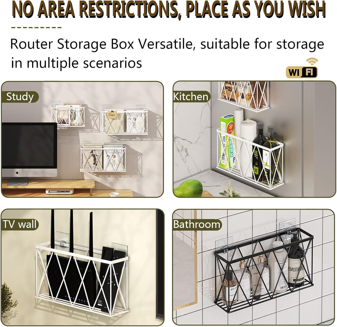 WiFi Router Aufbewahrungsbox, Router Aufbewahrungsbox Wand, Regal Wand WLAN Router Box Verstecken Wa