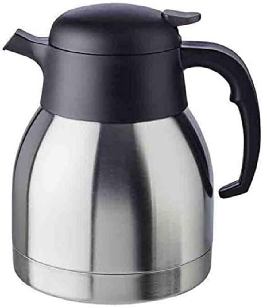 APS 10910 Isolierkanne „Classic“, 1 Liter, Kaffeekanne mit Drehverschluss, Ø 14 cm, H: 19 cm, doppel