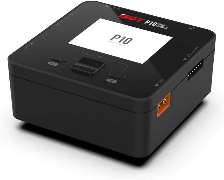 ISDT P10 Smart Lipo Ladegerät,250W/10A x 2 Dual-Kanal Lipo-Akku-Ladegerät,RC Schnelles Ladegerät für