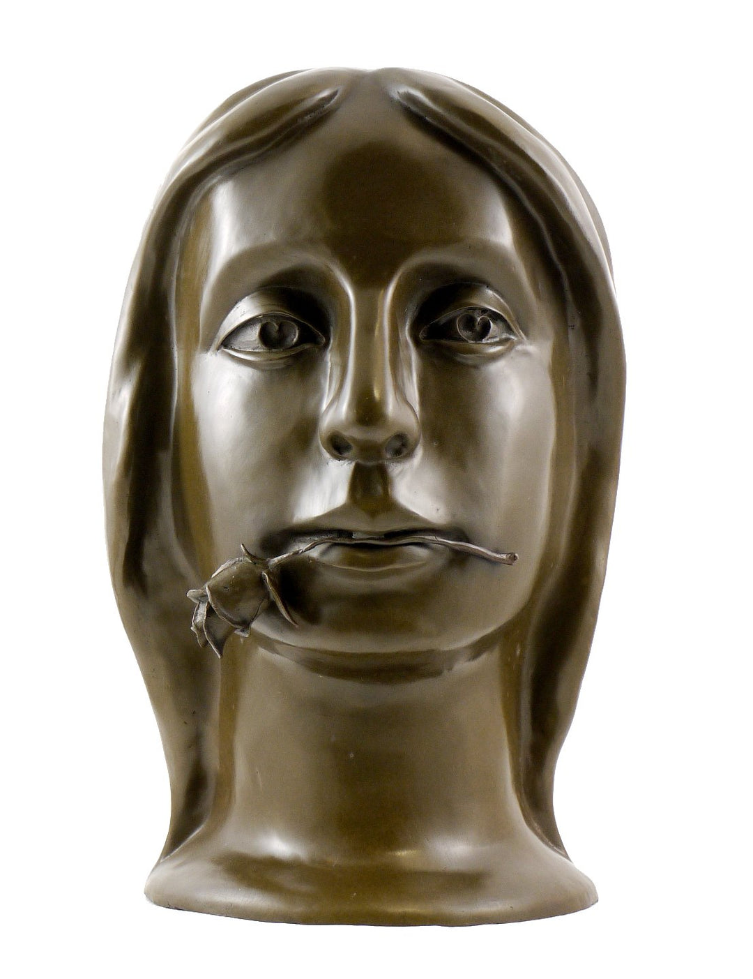 Kunst & Ambiente - Bronzefigur - Girl with Rose (1924) - signiert - Otto Gutfreund Skulptur - 100% B