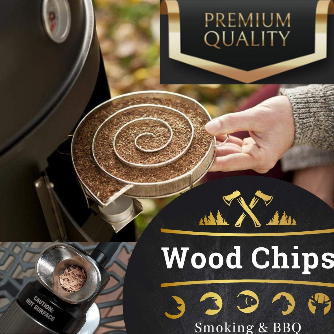 1 KG Premium Räucherspäne Räuchern Buche + Erle, 100% Natürlich 0,4-1,0 mm rauchaktives Räucherholz,