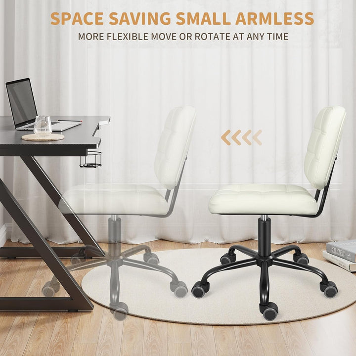 Leader Accessories Schreibtischstuhl höhenverstellbarer Bürostuhl ergonomischer Drehstuhl ohne Armle
