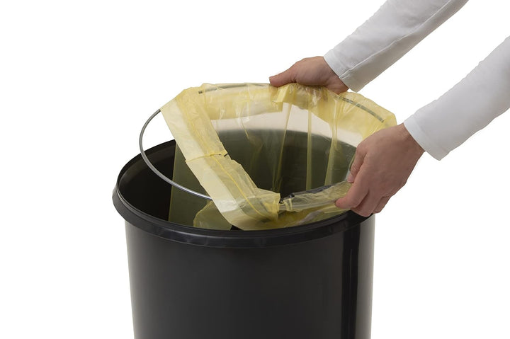 KUEFA 60 Liter Müllsackständer, Küchenabfalleimer, mit Befestigungsring Gelber Sack, Kunststoff (PE)