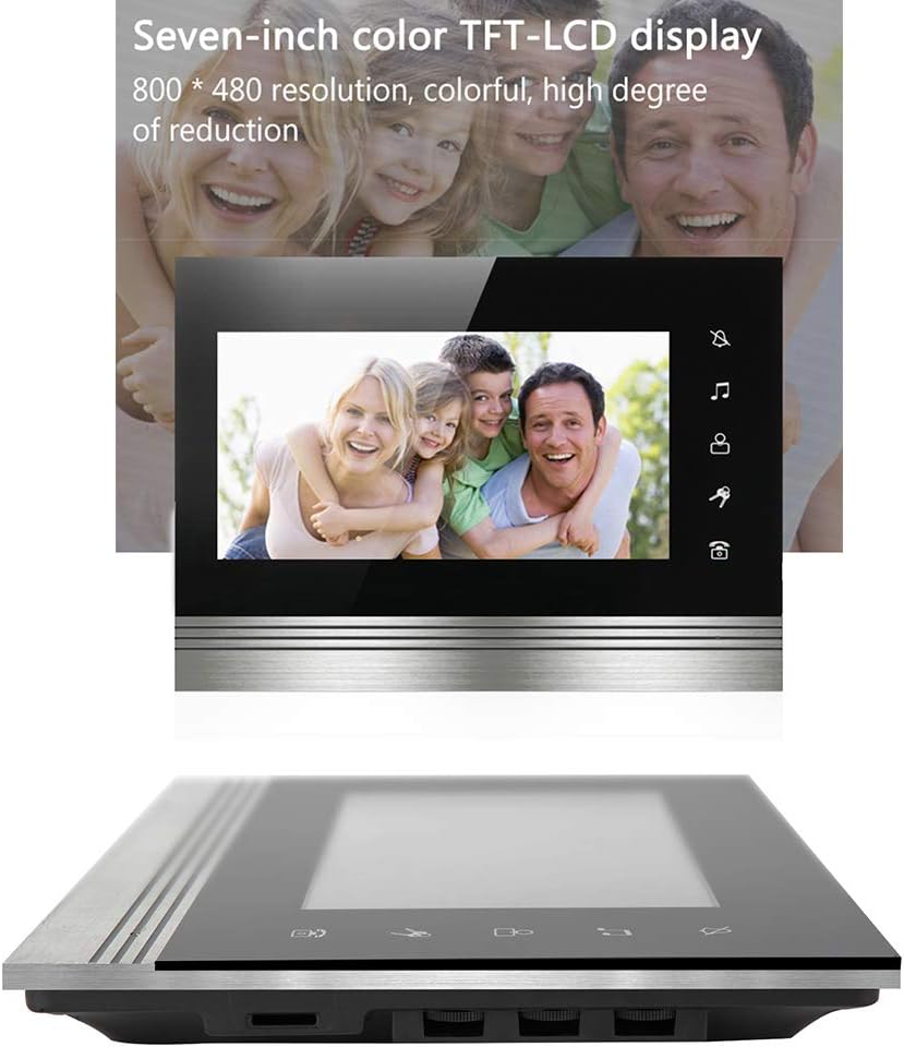 Video Türsprechanlage Türklingel mit kamera Intercom System, 1080P 7 Zoll Metall Material Monitor, G