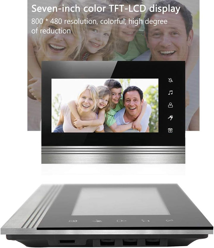 Video Türsprechanlage Türklingel mit kamera Intercom System, 1080P 7 Zoll Metall Material Monitor, G