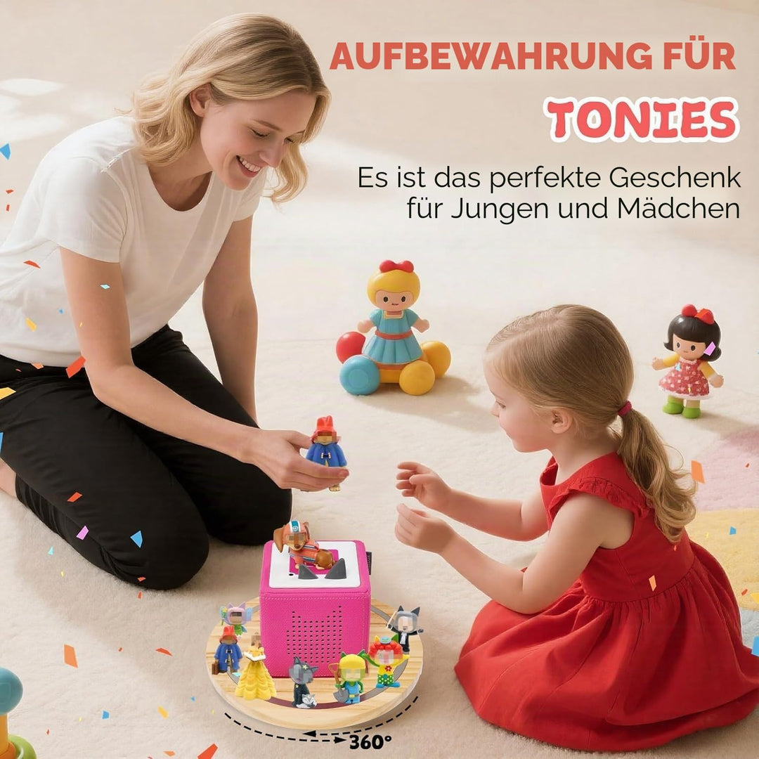 Gieanoo für Tonies Box Regal,Runde Tonie Aufbewahrung Regal Kompatibel mit Toniesbox 1 und Toniesbox