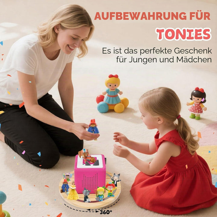 Gieanoo für Tonies Box Regal,Runde Tonie Aufbewahrung Regal Kompatibel mit Toniesbox 1 und Toniesbox